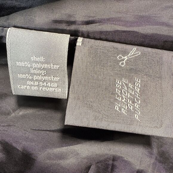 Apt. 9 Satin Trench Coat Women's Large Dark Gray Double Breasted Peacoat Style - Picture 13 of 15